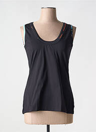 Débardeur stretch sans manche noir SAVE THE QUEEN femme