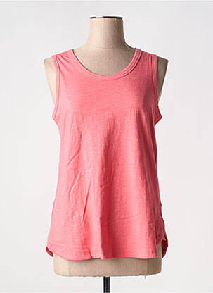 Débardeur stretch sans manche rose ORIENTIQUE NATURALLY femme