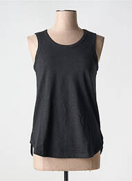 Débardeur stretch sans manche noir ORIENTIQUE NATURALLY femme