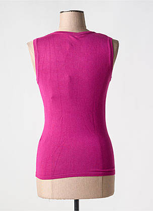 Pull col v sans manche violet SPARKLE BY ETINCELLE femme