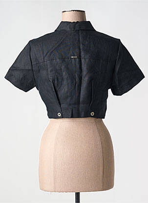 Veste casual col chemisier noir MALOKA femme