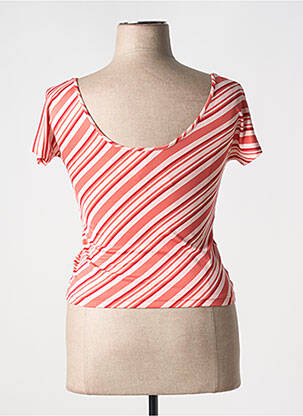 T-shirt stretch manches courtes rouge CHATTAWAK femme