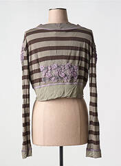 Gilet manches longues marron ELISA CAVALETTI pour femme seconde vue