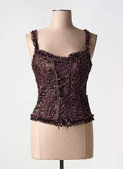 Corset marron EMPHASIS pour femme seconde vue