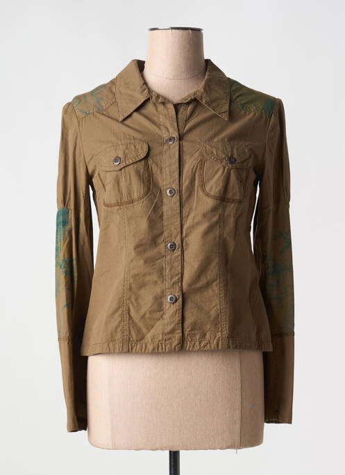 Chemisier marron POUSSIERE D'ETOLE pour femme