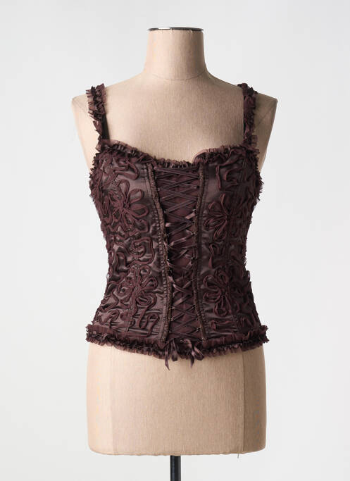 Corset marron EMPHASIS pour femme