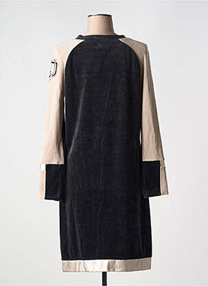 Robe mi-longue manches longues manches longues noir ELISA CAVALETTI femme