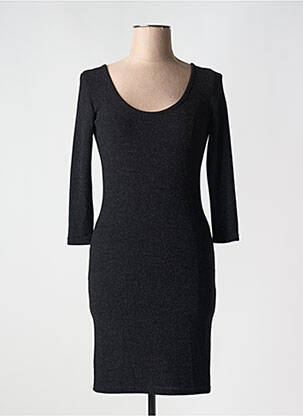 Robe courte manches longues manches longues noir JUS D'ORANGE femme
