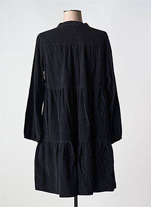 Robe courte manches longues manches longues noir ORIENTIQUE NATURALLY femme