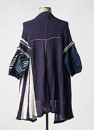 Gilet sans manche col v bleu ELISA CAVALETTI femme