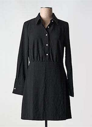 Robe courte manches longues manches longues noir LA FEE MARABOUTEE femme