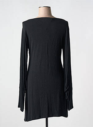 Robe courte manches longues manches longues gris POUSSIERE D'ETOLE femme