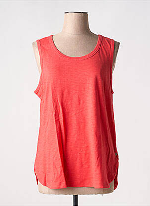 Débardeur stretch sans manche rouge ORIENTIQUE NATURALLY femme