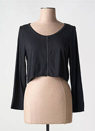 Boléro manches longues noir MALOKA femme