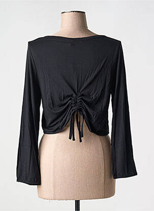 Boléro manches longues noir MALOKA femme