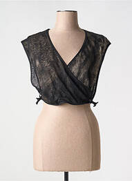 Top stretch manches courtes noir ROSA ROSAM femme