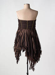 Robe courte marron EMPHASIS pour femme seconde vue