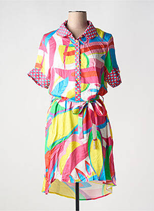 Robe courte rose MADEMOISELLE SANS GÊNE pour femme