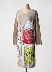 Robe mi-longue marron ELISA CAVALETTI pour femme seconde vue