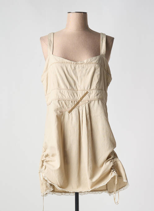 Robe courte beige SALT & PEPPER pour femme