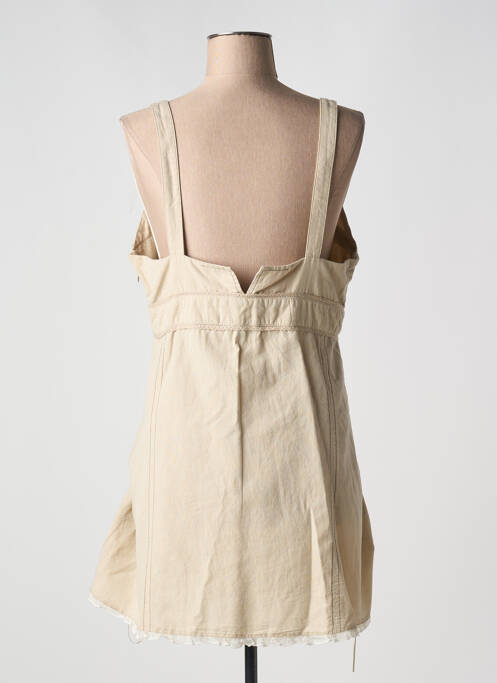 Robe courte beige SALT & PEPPER pour femme