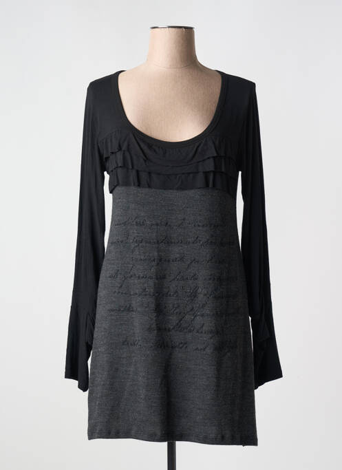 Robe courte gris POUSSIERE D'ETOLE pour femme