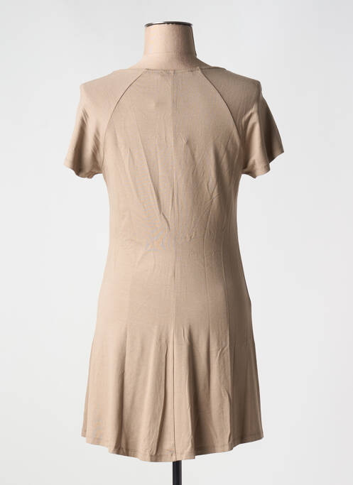 Robe courte marron LAUREN VIDAL pour femme