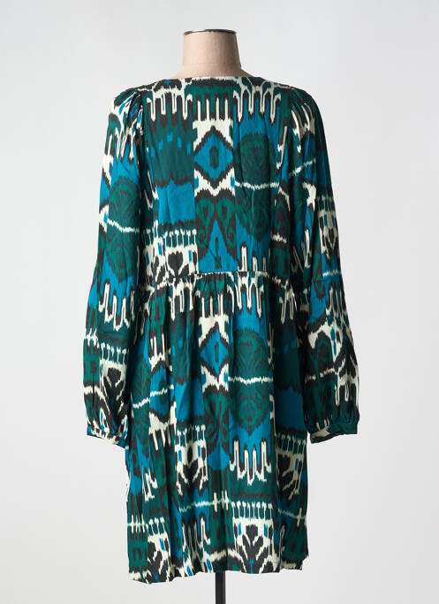 Robe courte vert LA FEE MARABOUTEE pour femme