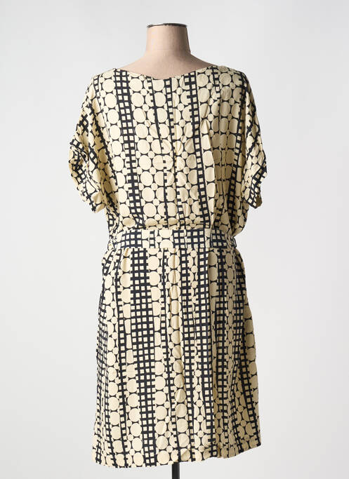 Robe mi-longue beige LA FEE MARABOUTEE pour femme