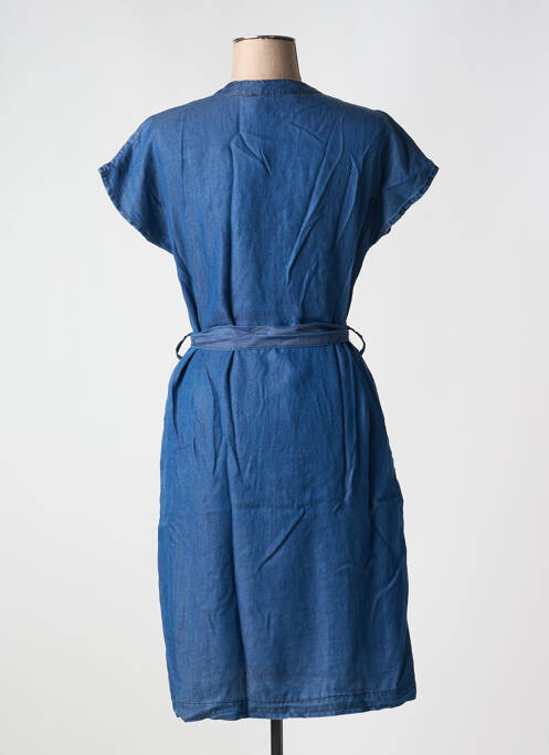 Robe mi-longue bleu LA FEE MARABOUTEE pour femme