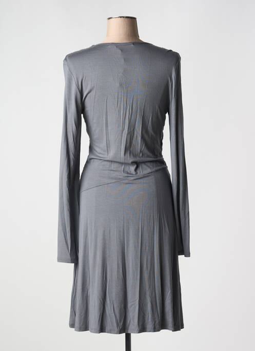 Robe mi-longue gris LA FEE MARABOUTEE pour femme