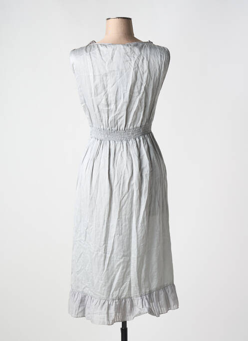 Robe mi-longue gris LA FEE MARABOUTEE pour femme