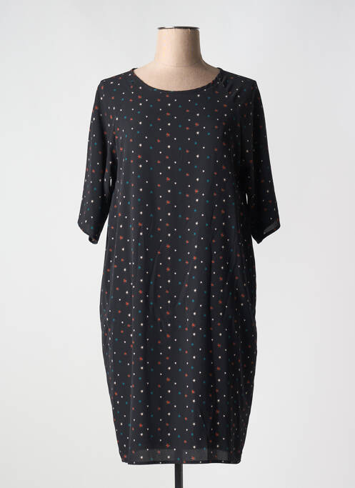 Robe mi-longue noir LA FEE MARABOUTEE pour femme