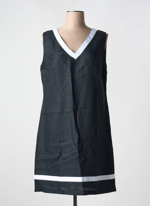 Robe mi-longue noir MALOKA pour femme