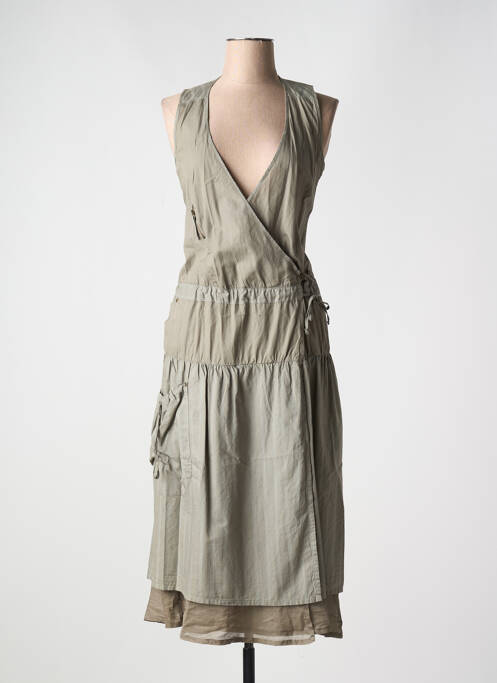 Robe mi-longue vert BANDE ORIGINALE pour femme