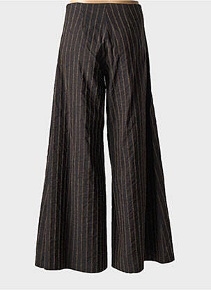 Pantalon flare coupe évasée marron COTTONADE femme