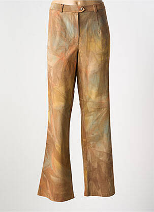 Pantalon flare coupe évasée marron ROSA ROSAM femme