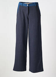 Pantalon flare coupe évasée bleu MALOKA femme