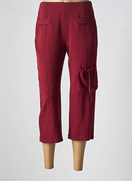 Pantacourt coupe droite rouge COCO MENTHE femme