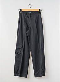 Pantalon cargo coupe droite noir ROSA ROSAM femme