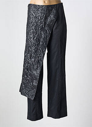 Pantalon droit noir LAUREN VIDAL pour femme