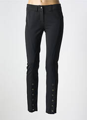Pantalon slim noir CRYSTAL WORLD pour femme seconde vue