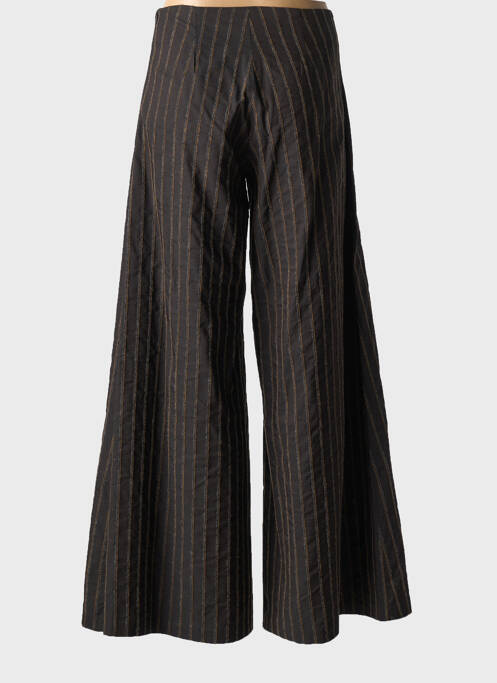 Pantalon flare coupe évasée marron COTTONADE femme