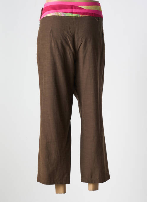 Pantacourt marron AVENTURES DES TOILES pour femme