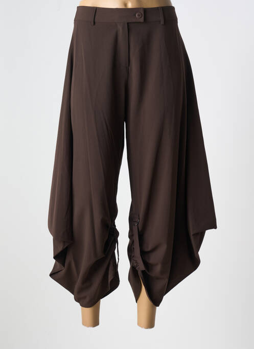Pantalon 7/8 marron LAUREN VIDAL pour femme