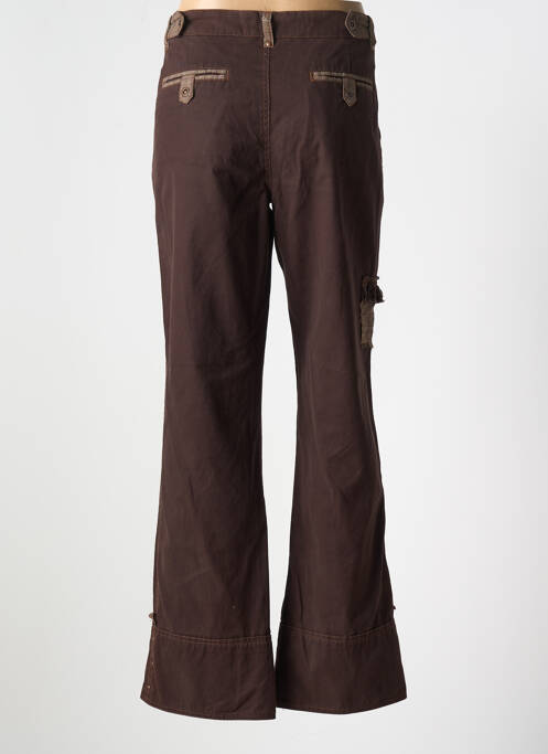 Pantalon droit marron SALT & PEPPER pour femme