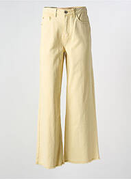 Jean coupe flare taille haute taille haute beige CREAM femme