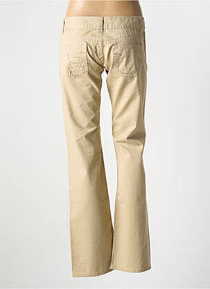 Jeans bootcut stretch taille basse beige E.LOCO femme