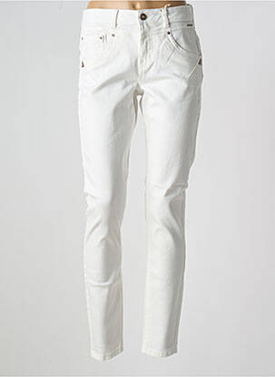 Jeans skinny taille basse taille basse blanc CREAM femme