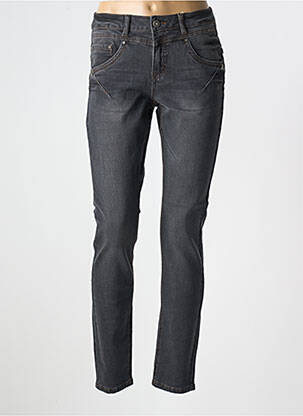 Jeans coupe slim stretch taille normale noir CREAM femme